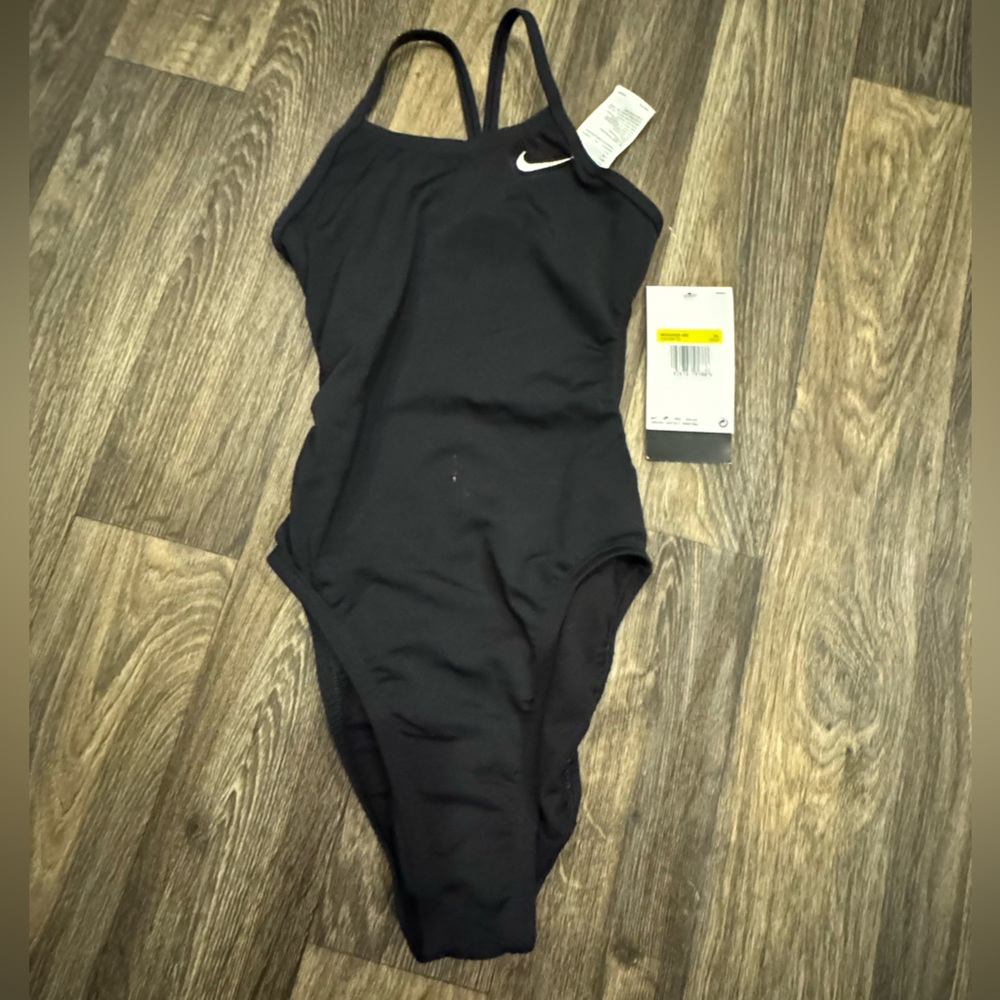 Nike Black One-Piece Swimsuit for Kids - Picture 1 of 6